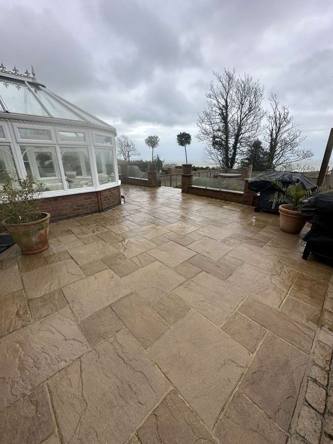 Patio Cleaning after