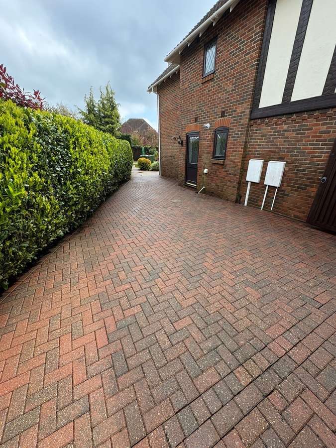Block Paving Cleaning after