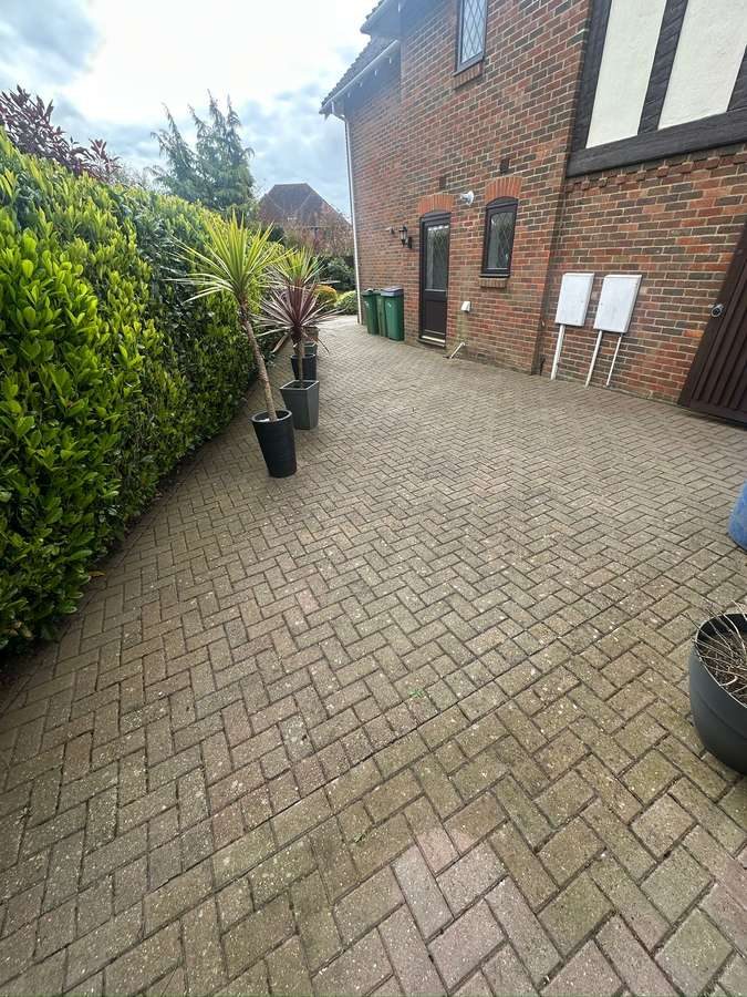 Block Paving Cleaning before