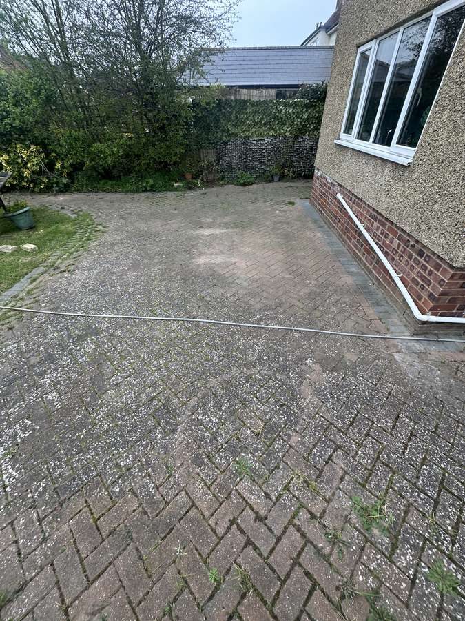Driveway Restoration before